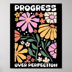 Póster Progreso Sobre Perfección Comportamiento de Terape