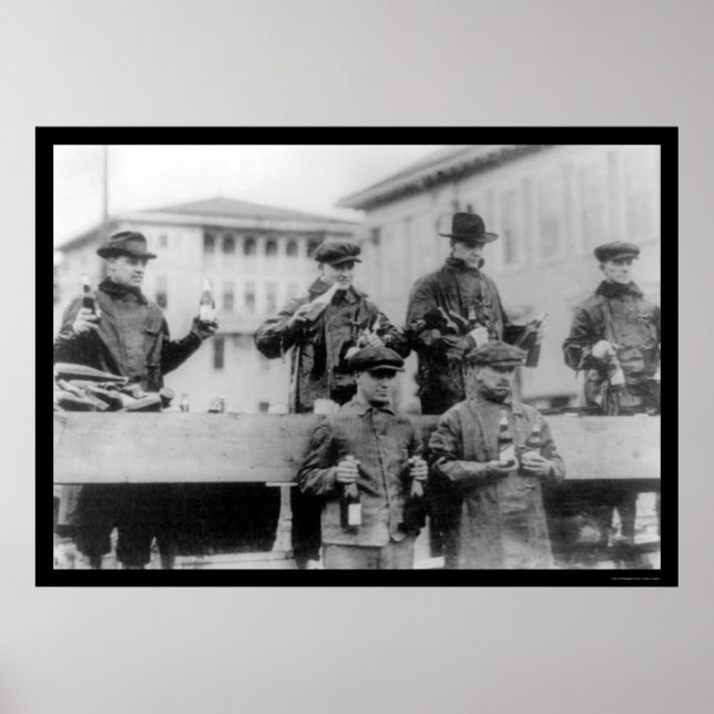 Póster Prohibición de la cerveza en la ciudad de Zion, IL (Frente)