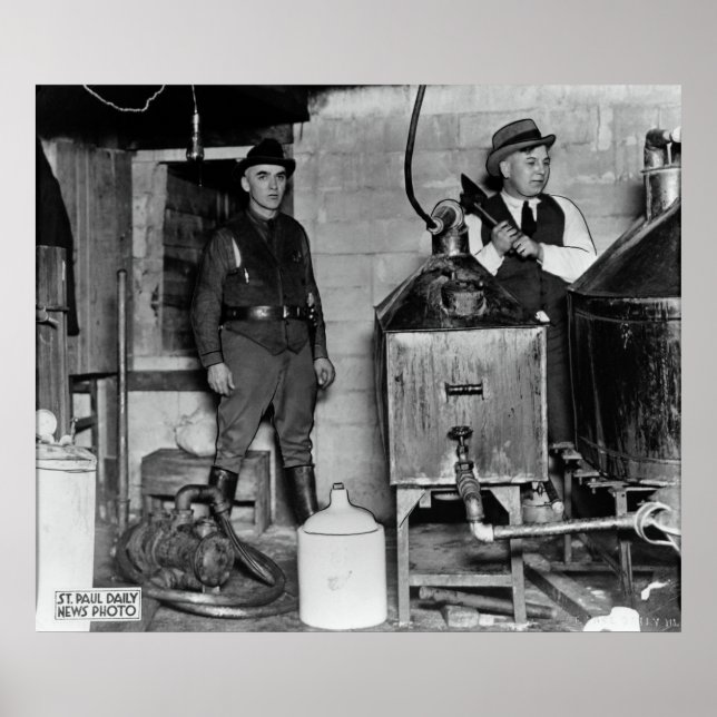 PÓSTER PROHIBICIÓN DE MINNESOTA BUSTO DE MONTAÑA (Frente)