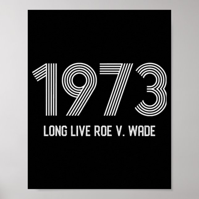 Póster Prohibición del aborto de protesta Pro Roe Pro Cho (Frente)