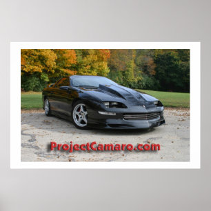 Póster ProjectCamaro.com Camaro negro