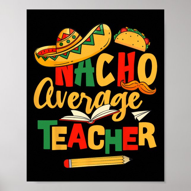 Póster Promedio De Nacho Mexicano De Cinco De Mayo En La  (Frente)