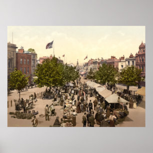 Póster Promenade - Día del Mercado, Taunton, Somerset, In