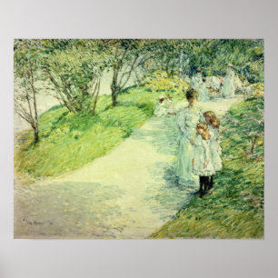 Póster Promenaders en el jardín, 1898