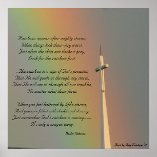 Póster Promesa del arcoiris de Dios