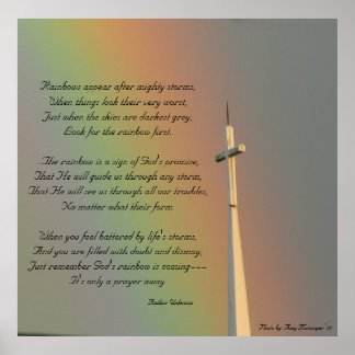 Póster Promesa del arcoiris de Dios