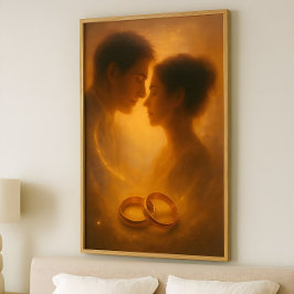 Póster Promesa Infinita – Diseño Celestial Romántico