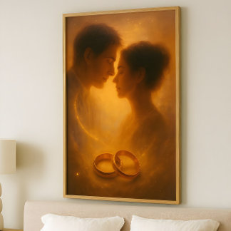 Póster Promesa Infinita – Diseño Celestial Romántico