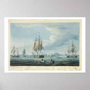 Póster Prometeo y el Melpomeno en el Golfo de Riga