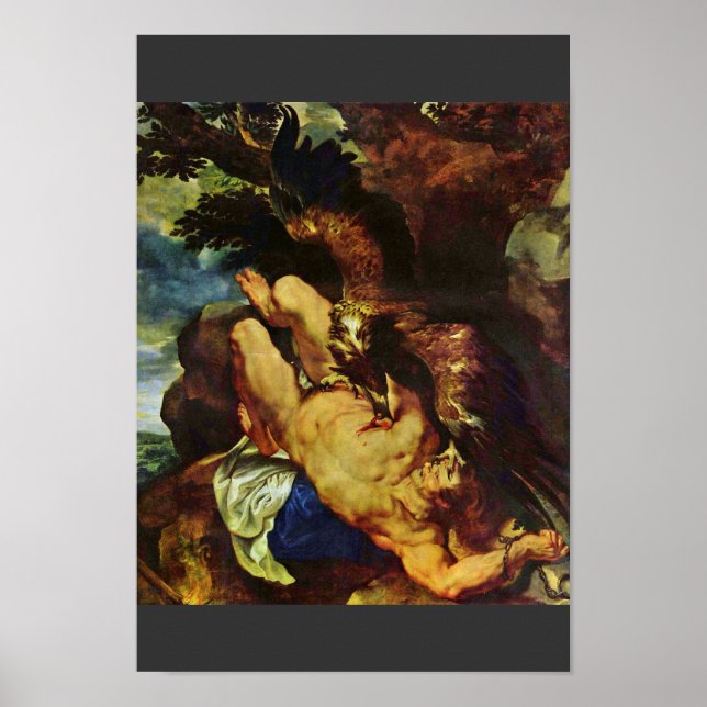 Póster Prometheus Bound Por Rubens Peter Paul (Frente)