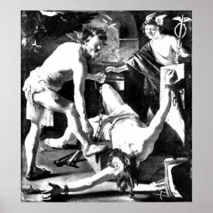 Póster prometio encadenado por vulcano