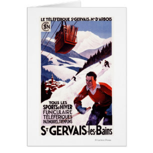 POSTER Promo de Autos de Cable de Ferrocarril SNCF