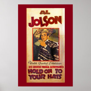 Póster Promo del teatro de Al Jolson