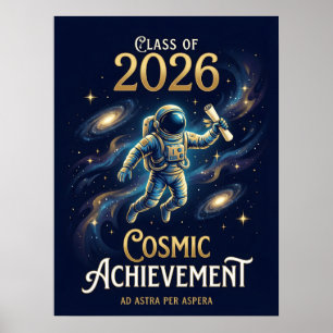 Póster Promoción 2026 Graduación de Logro Cósmico