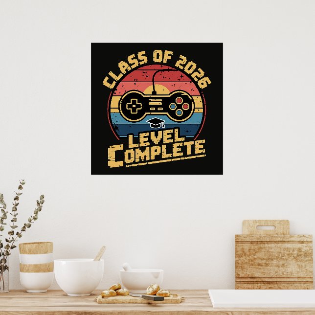 Póster Promoción de 2026 Nivel Completado (Cocina)