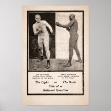 Promoción de Jim Jeffries vs Jack Johnson 1910