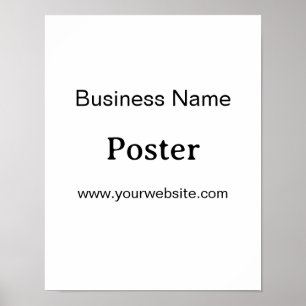 Póster Promoción de Marca Simple Estándar Semi-Brillante