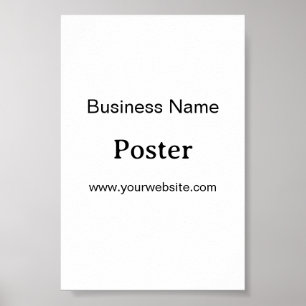 Póster Promoción de Marca Simple Estándar Semi-Brillo 4"