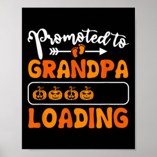 Póster Promocionado Al Abuelo Cargando Calabaza Halloween
