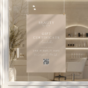 Póster promocional de certificado de regalo de sal