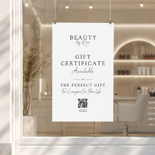 Póster promocional de certificado de regalo de sal