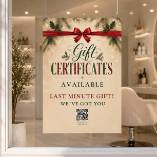 Póster promocional de certificado de regalo de sal