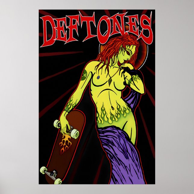 Póster promocional de Deftones EE. UU., Impresión  (Frente)
