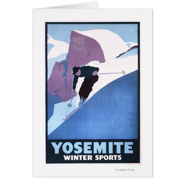 Poster promocional del esquí de invierno (Frente)