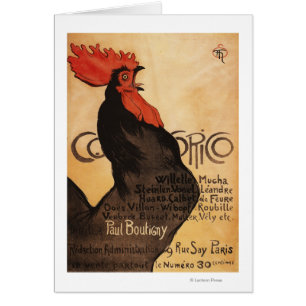 Poster promocional del gallo periódico de Cocorico