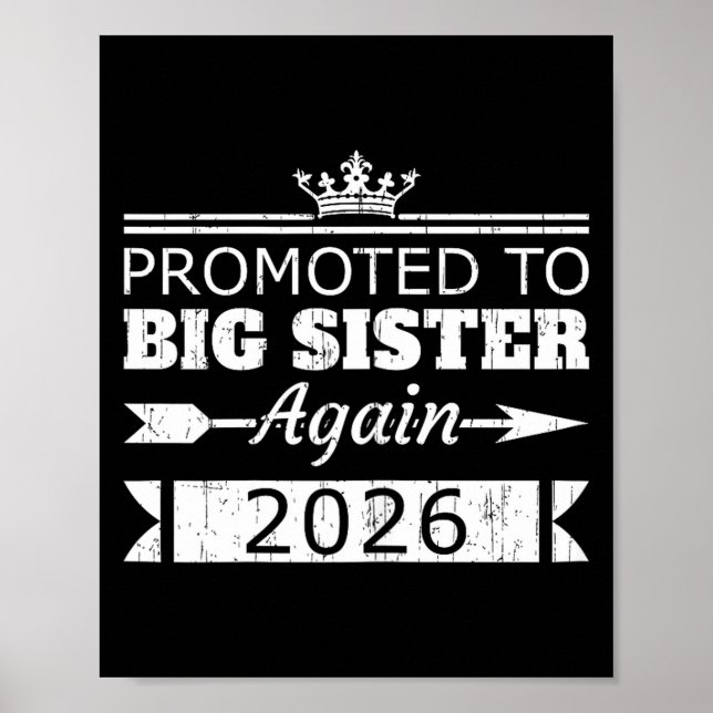 Póster Promoted To Big Sister Again 2026 Big Sis Reveal  (Frente)