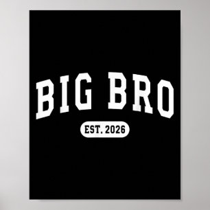 Póster Promovido A Big Bro Est 2026 New Brother Baby Anno