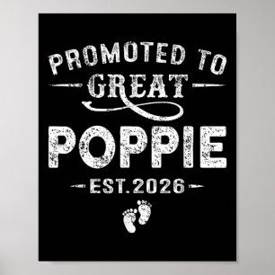 Póster Promovido A Gran Poppie Est 2026 Embarazo Announ