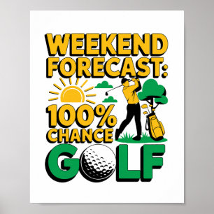 Póster Pronóstico de fin de semana 100% de posibilidades