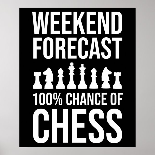 Póster Pronóstico de fin de semana: 100% de probabilidad  (Frente)