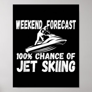 Póster Pronóstico de fin de semana 100% de probabilidad d