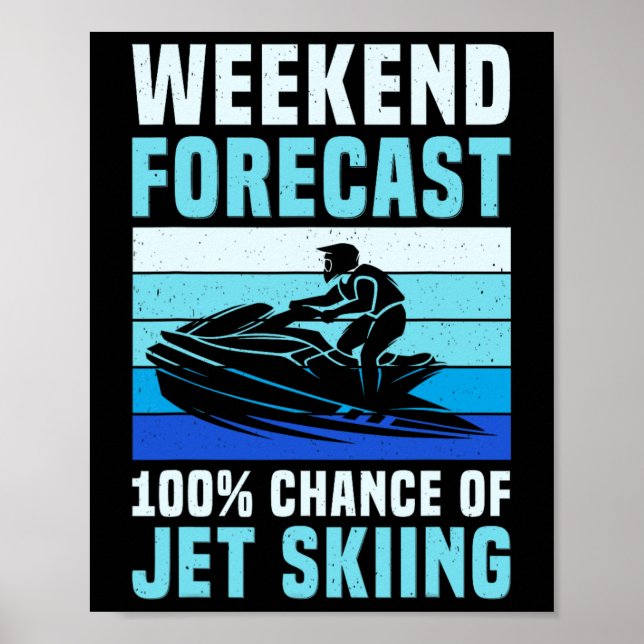 Póster Pronóstico de fin de semana 100% de probabilidad d (Frente)