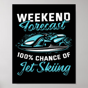 Póster Pronóstico de fin de semana en moto de agua divert