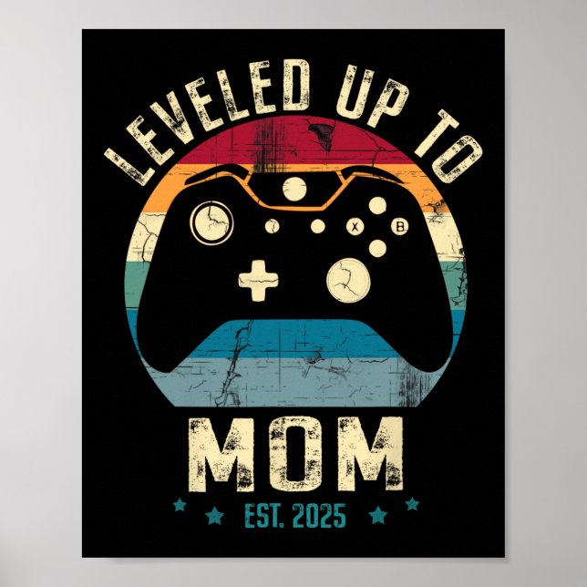 Póster Pronto Para Ser Mamá 2025 Divertida Me Levanté Has (Frente)