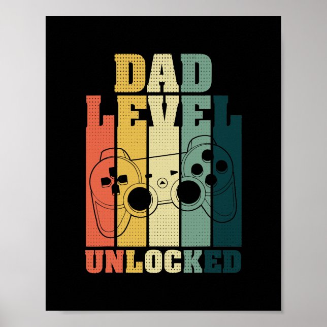 Póster Pronto Ser Padre Padre Nivel Embarazo Desbloqueado (Frente)