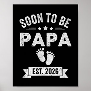 Póster Pronto Ser Papa 2026 Padres Día Primero Papa T