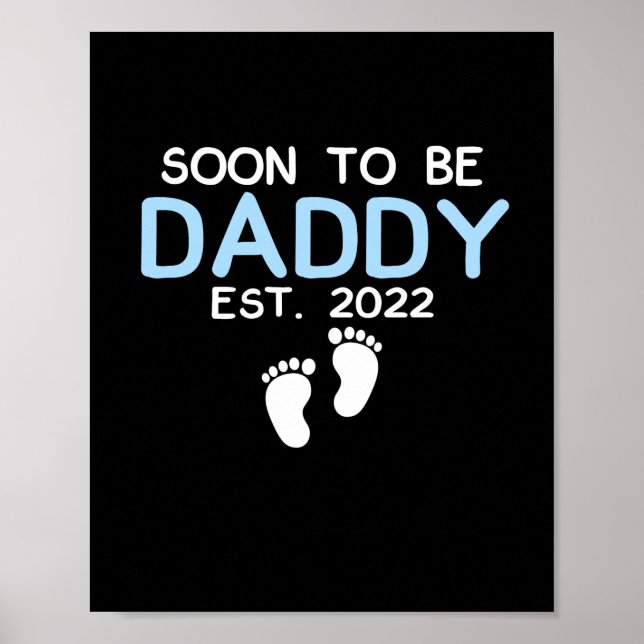 Póster Pronto será papi 2022, el primer día del padre (Frente)