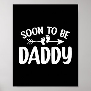 Póster Pronto Será Papi Funny Invitación De Embarazo