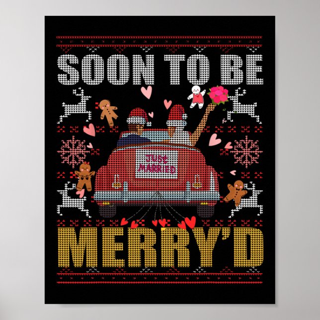 Póster Pronto Serán Navidades lindos, adoramos a las pare (Frente)