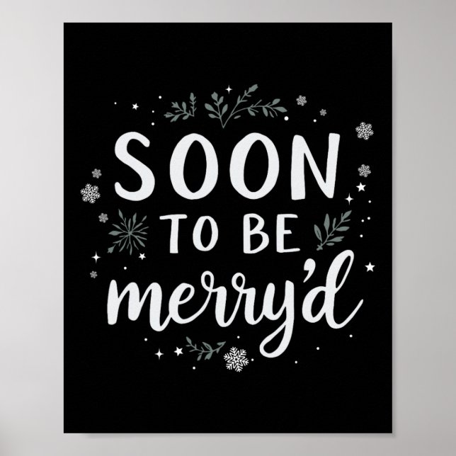 Póster Pronto Serán Varios Navidades Comprometidos Pareja (Frente)