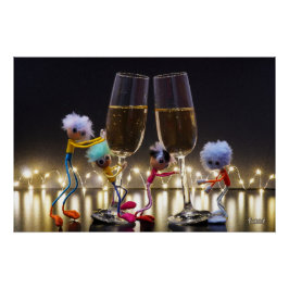 Póster Proostende Fubby's die wat te vieren hebben.