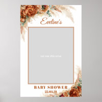 Prop de fotografía de baby shower de terracota nar