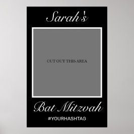 Póster Prop Moderno Minimalista de Foto de Bat Mitzvah Ne