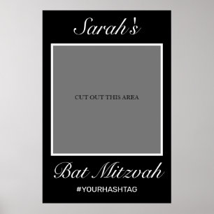 Póster Prop Moderno Minimalista de Foto de Bat Mitzvah Ne
