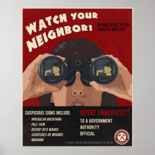 Póster Propagación zombi
