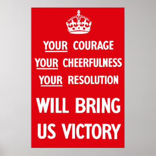 Póster Propaganda británica WW2